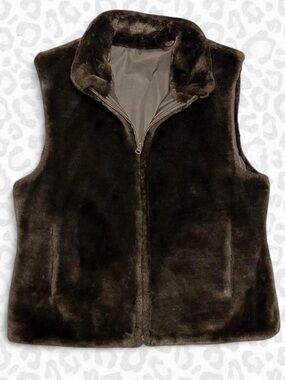 Blassport Reversible Faux Fur Vest – Size S